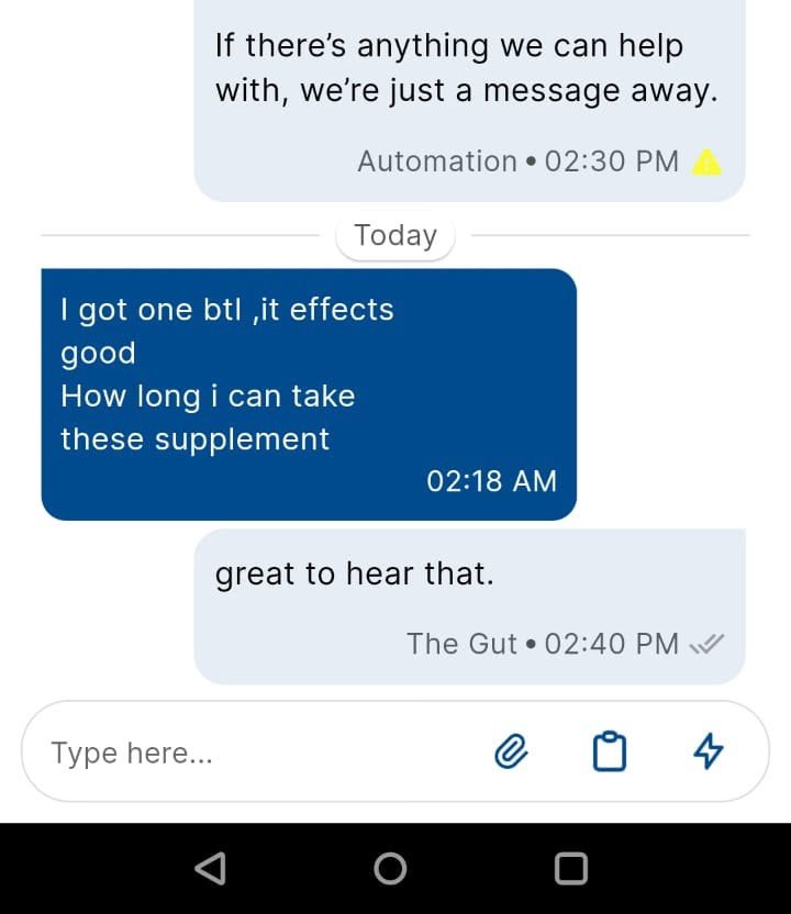 Customer is talking about how their well their gut got treated using MindFlora.