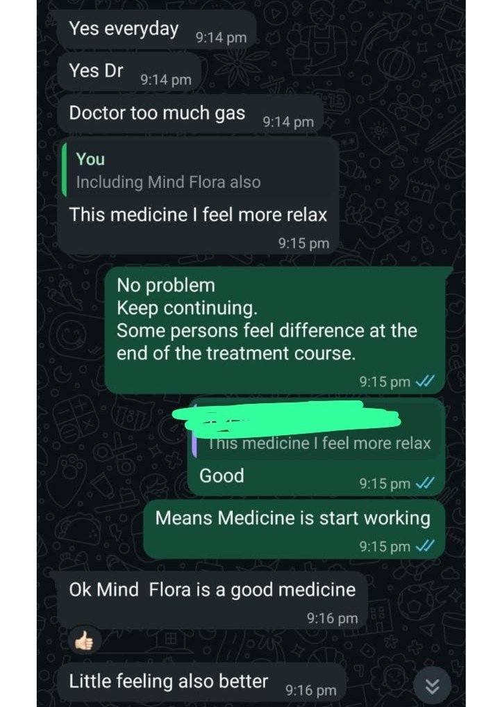 Customer is talking about how their well their acidity got treated using MindFlora.