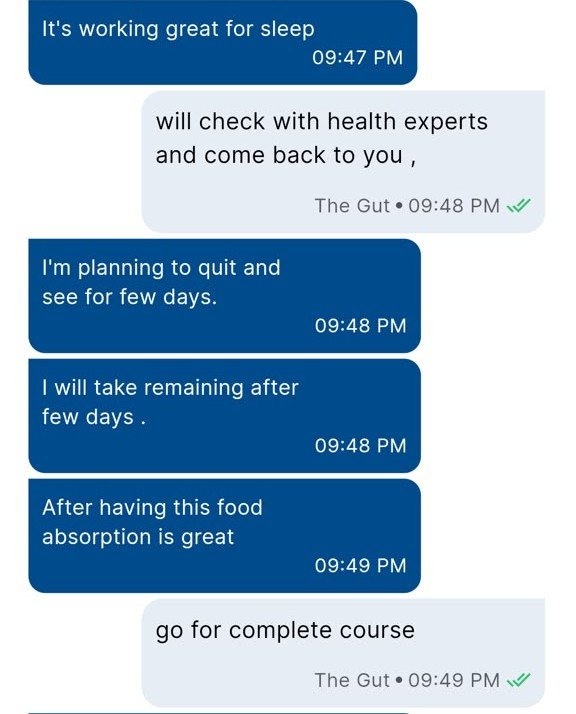 Customer is talking about how their well their sleep issues and digestion issues got treated using MindFlora.